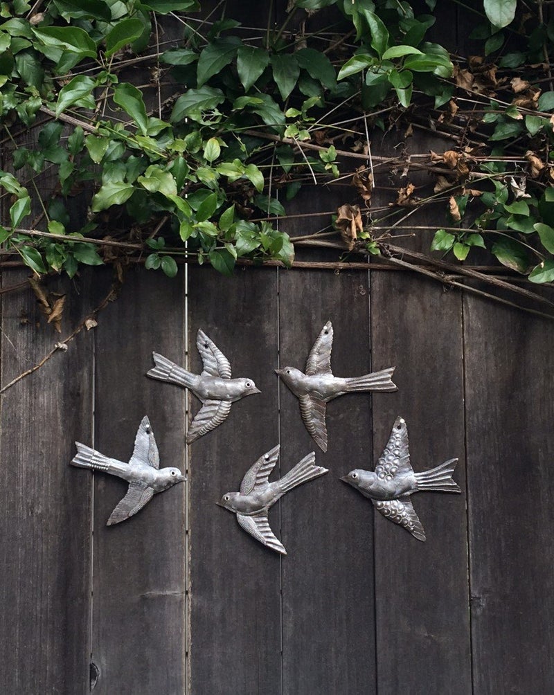 It's Cactus SET OF 5 Birds Wall Decor, Cute Flying Birds, Indoor Outdoor, Handmade, Wall Decorations for Living Room, 6 Inch, Haitian Art - Image 5